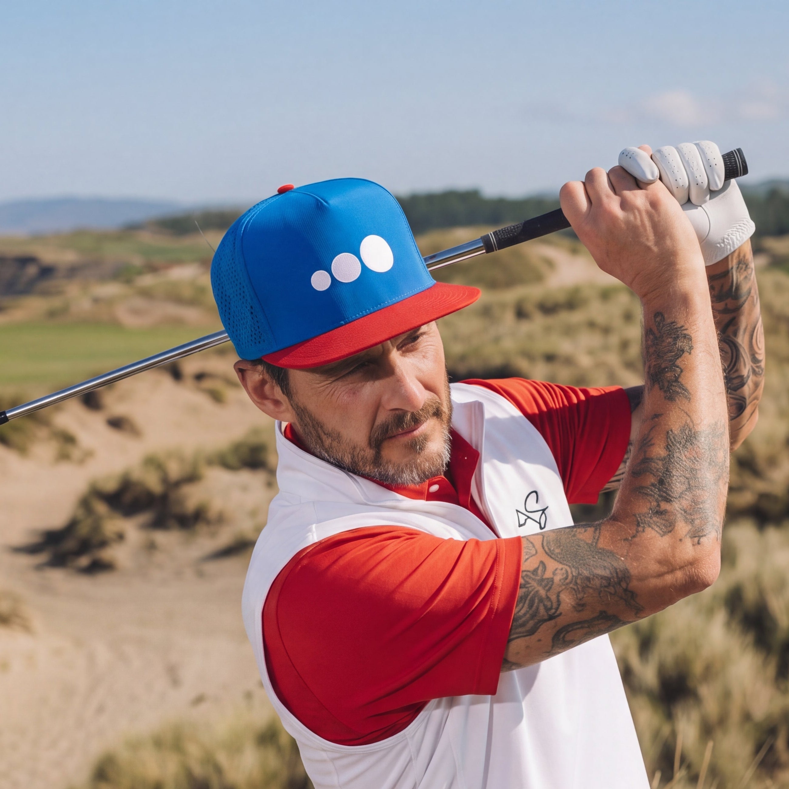 Performance Hat (Red, White & Blue)