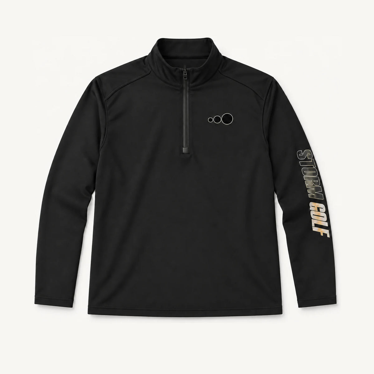 1/4 Zip Pullover (Black)