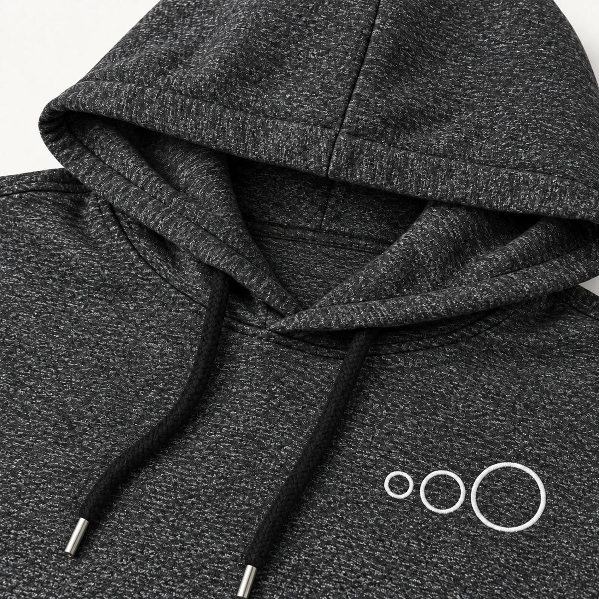 Knitted Jersey Pullover Hoodie (Charcoal)