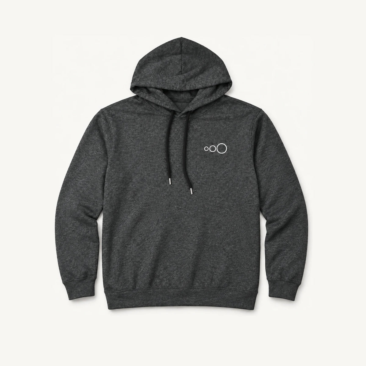 Knitted Jersey Pullover Hoodie (Charcoal)