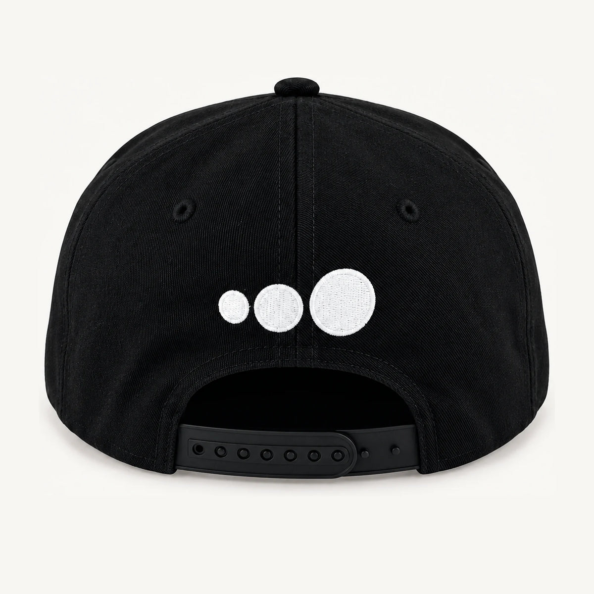 Snapback Storm Typeface Hat (Black)