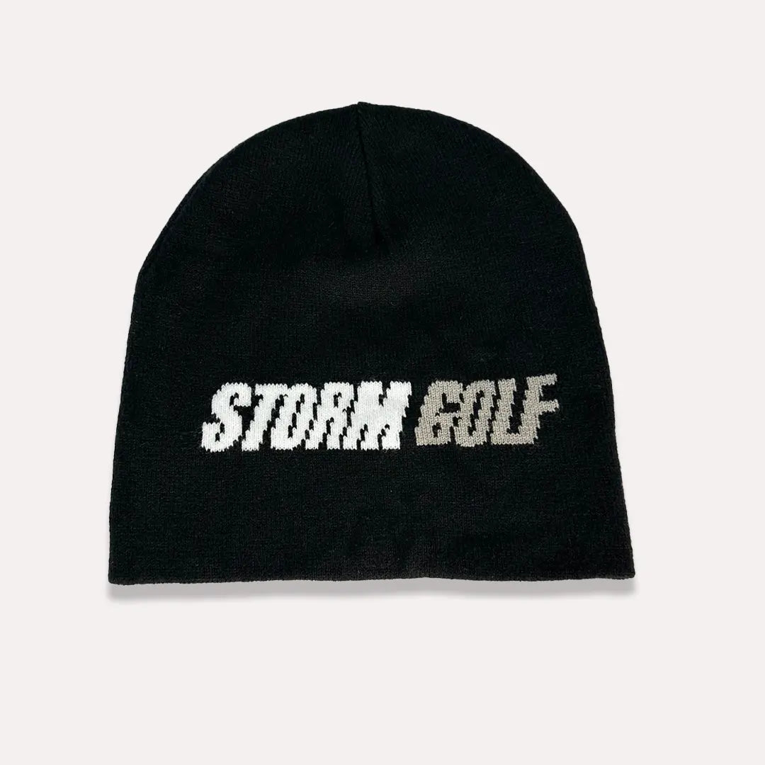 Lifestyle Beanie Typeface Hat (Black)