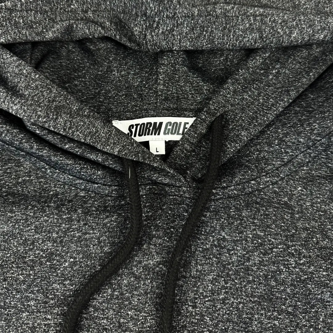 Knitted Jersey Pullover Hoodie (Charcoal)