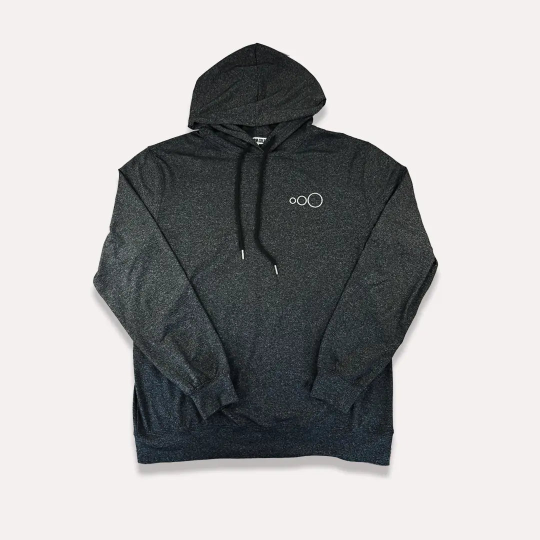 Knitted Jersey Pullover Hoodie (Charcoal)