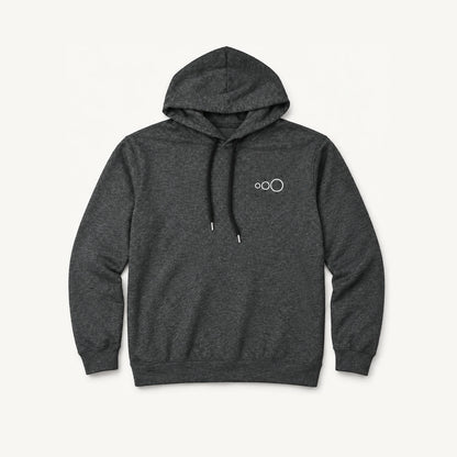 Knitted Jersey Pullover Hoodie (Charcoal)