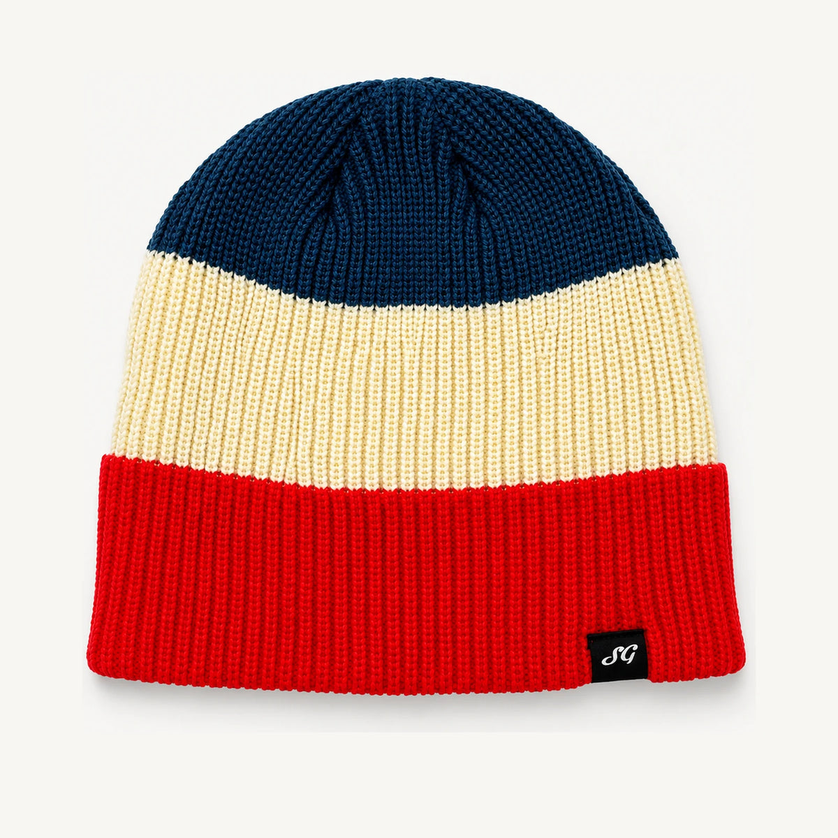 Lifestyle Beanie Knit Hat (Red, White, & Blue)