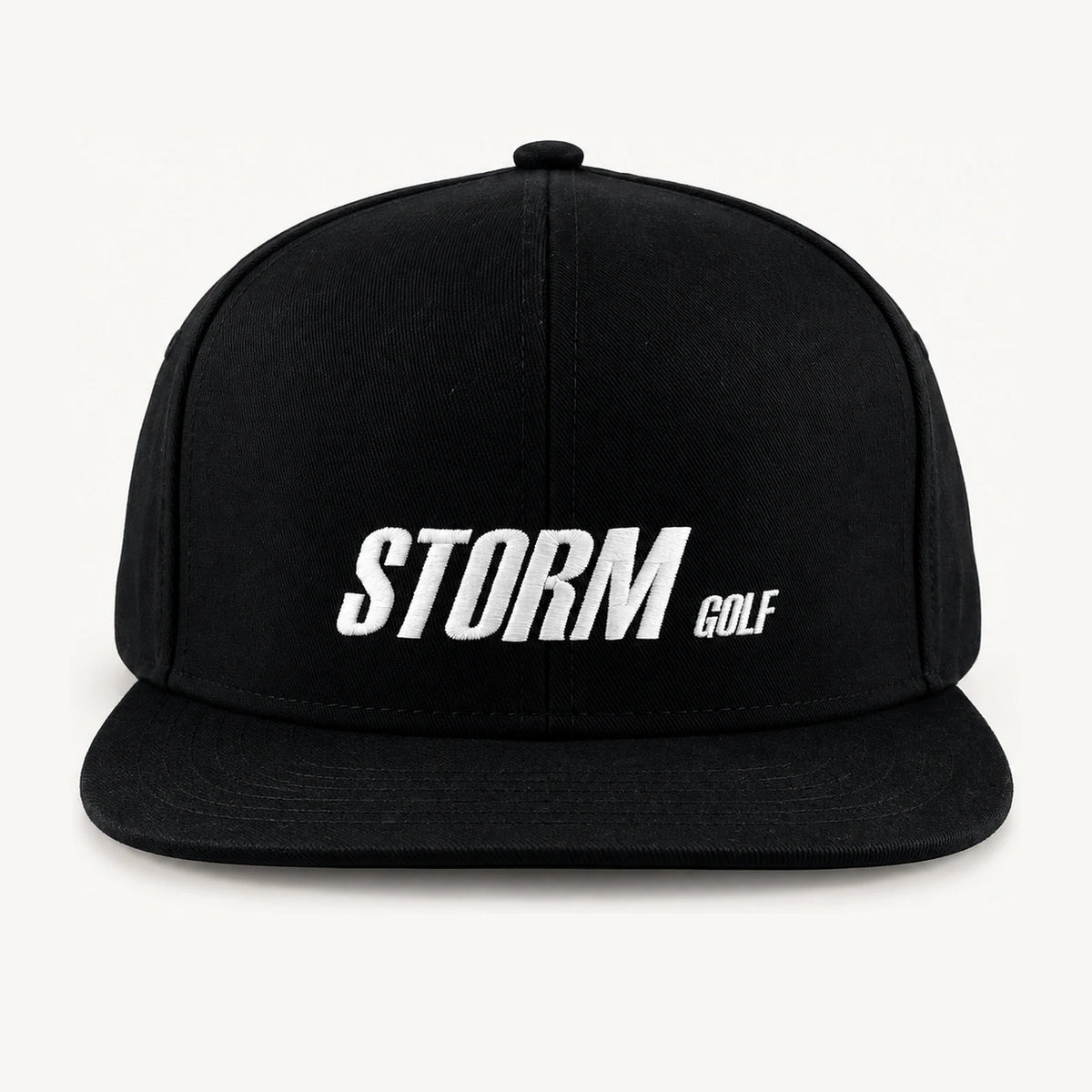 Snapback Storm Typeface Hat (Black)