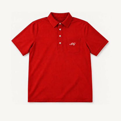 Vintage Cotton Polo (Red)