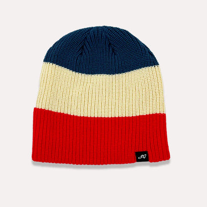 Lifestyle Beanie Knit Hat (Red, White, & Blue)