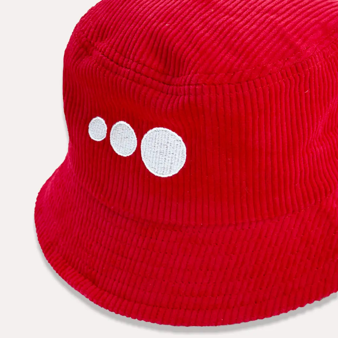 Old-School Bucket Hat (Red)