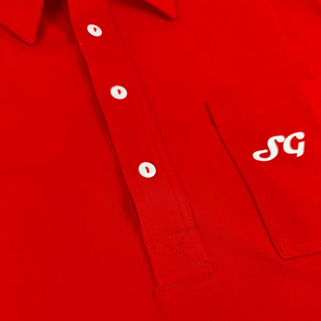 Vintage Cotton Polo (Red)