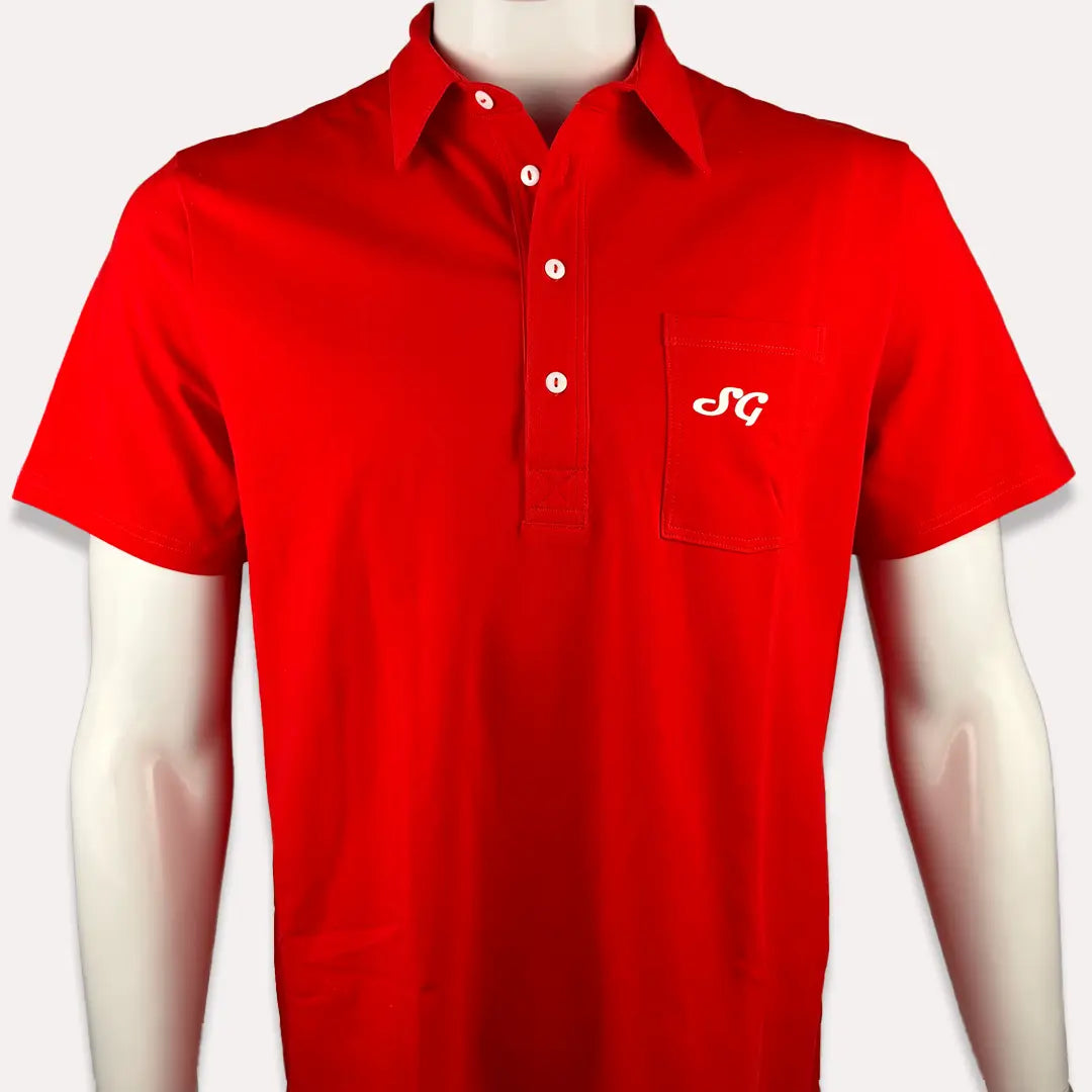 Vintage Cotton Polo (Red)