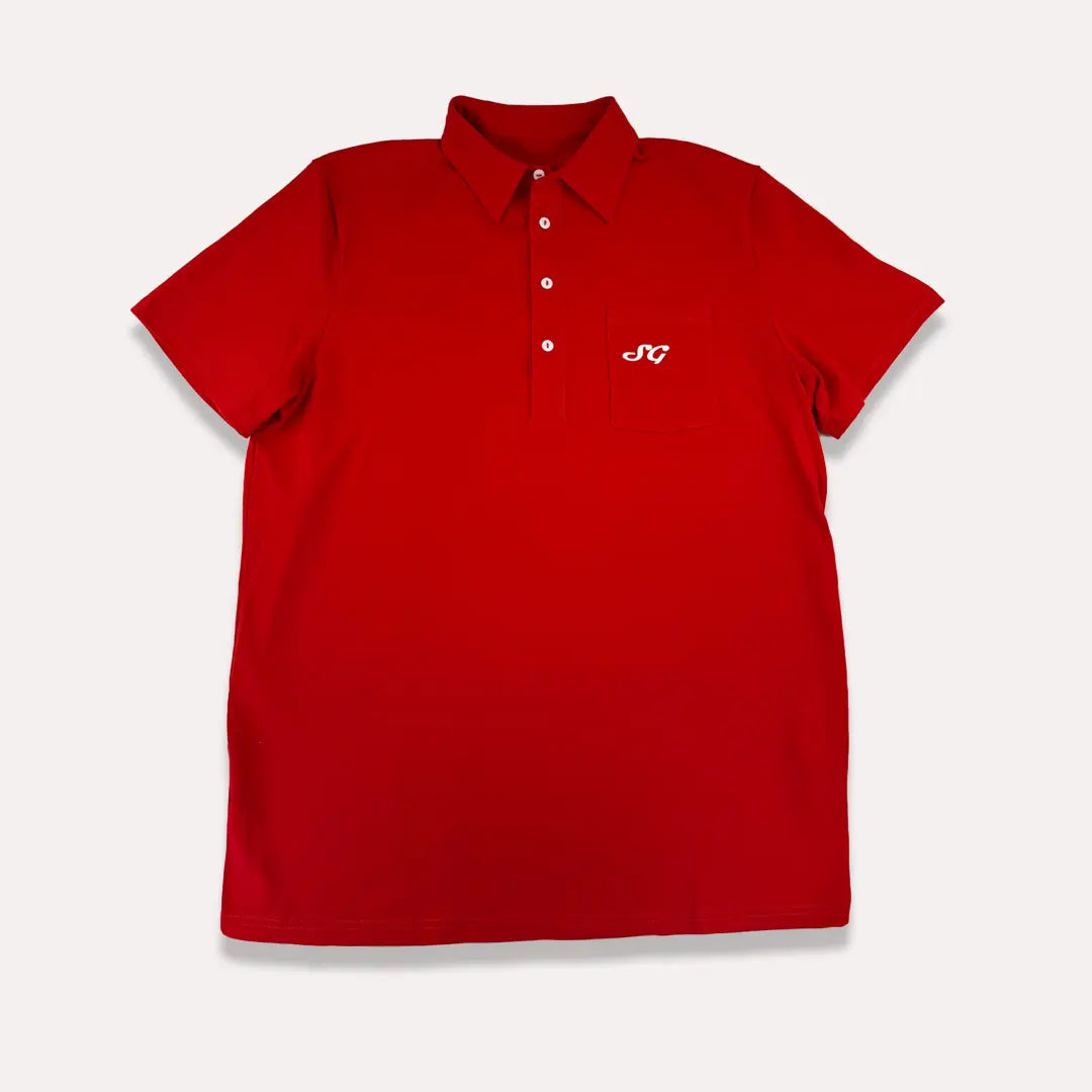 Vintage Cotton Polo (Red)