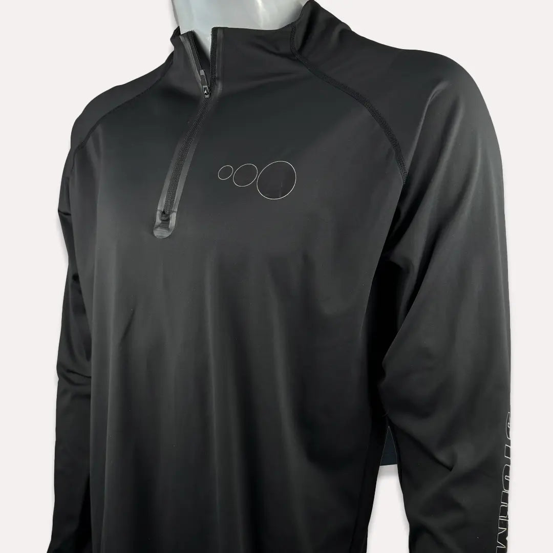 3/4 Zip Pullover (Black)